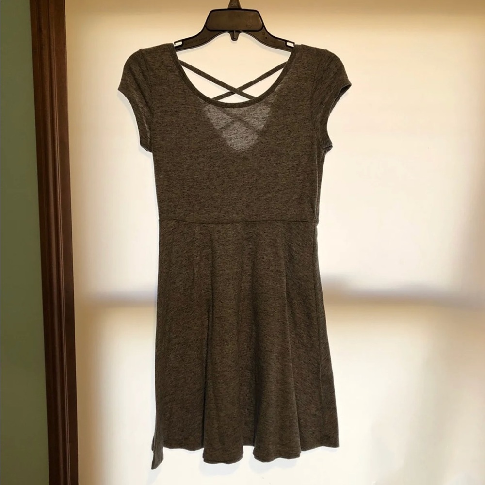 Grey skater dress